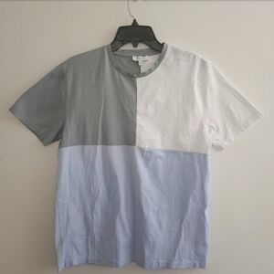REISS COLORBLOCK SHORT SLEEVE T SHIRT MEN'S SIZE MEDIUM